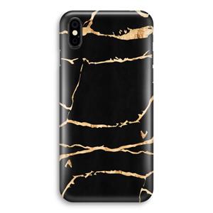 CaseCompany Gouden marmer: iPhone Xs Volledig Geprint Hoesje