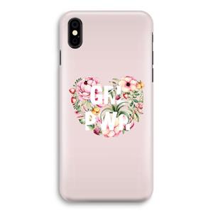 CaseCompany GRL PWR Flower: iPhone X Volledig Geprint Hoesje