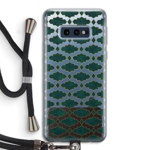 CaseCompany Moroccan tiles: Samsung Galaxy S10e Transparant Hoesje met koord