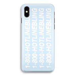 CaseCompany Hotline bling blue: iPhone Xs Volledig Geprint Hoesje
