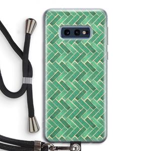 CaseCompany Moroccan tiles 2: Samsung Galaxy S10e Transparant Hoesje met koord