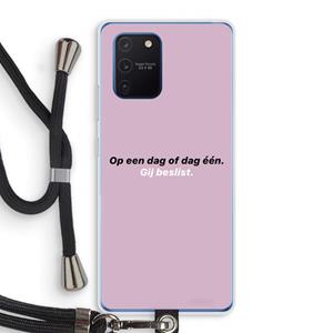 CaseCompany gij beslist: Samsung Galaxy Note 10 Lite Transparant Hoesje met koord