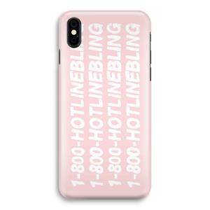 CaseCompany Hotline bling pink: iPhone Xs Volledig Geprint Hoesje