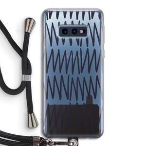 CaseCompany Marrakech Zigzag: Samsung Galaxy S10e Transparant Hoesje met koord