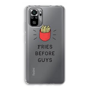 CaseCompany Fries before guys: Xiaomi Redmi Note 10S Transparant Hoesje
