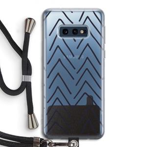 CaseCompany Marrakech Arrows: Samsung Galaxy S10e Transparant Hoesje met koord
