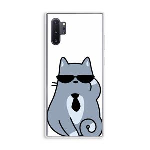 CaseCompany Cool cat: Samsung Galaxy Note 10 Plus Transparant Hoesje