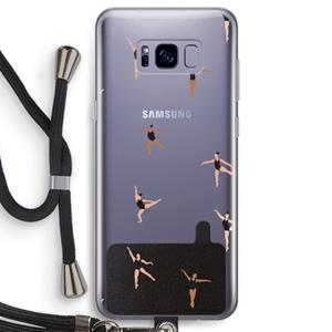 CaseCompany Dancing #1: Samsung Galaxy S8 Transparant Hoesje met koord