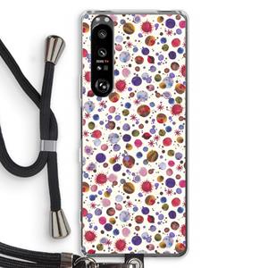 CaseCompany Planets Space: Sony Xperia 1 III Transparant Hoesje met koord