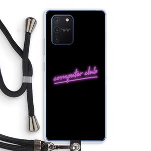 CaseCompany Vice Black: Samsung Galaxy Note 10 Lite Transparant Hoesje met koord