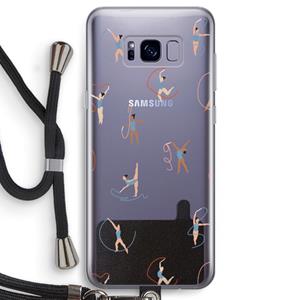 CaseCompany Dancing #3: Samsung Galaxy S8 Transparant Hoesje met koord