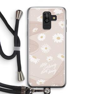 CaseCompany Daydreaming becomes reality: Samsung Galaxy J8 (2018) Transparant Hoesje met koord