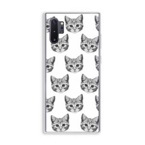 CaseCompany Kitten: Samsung Galaxy Note 10 Plus Transparant Hoesje