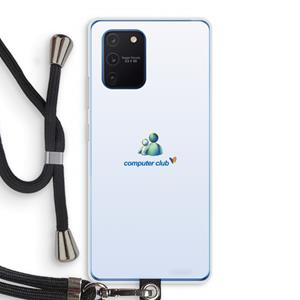 CaseCompany MSN: Samsung Galaxy Note 10 Lite Transparant Hoesje met koord