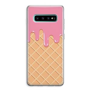 CaseCompany Ice cream: Samsung Galaxy S10 Plus Transparant Hoesje
