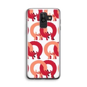 CaseCompany Dogs: Samsung Galaxy J8 (2018) Transparant Hoesje