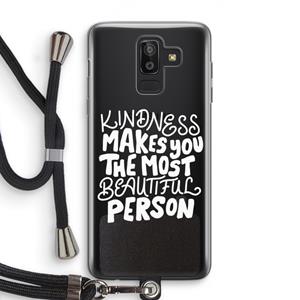 CaseCompany The prettiest: Samsung Galaxy J8 (2018) Transparant Hoesje met koord