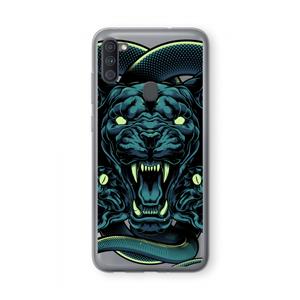 CaseCompany Cougar and Vipers: Samsung Galaxy A11 Transparant Hoesje