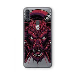 CaseCompany Hell Hound and Serpents: Samsung Galaxy A11 Transparant Hoesje