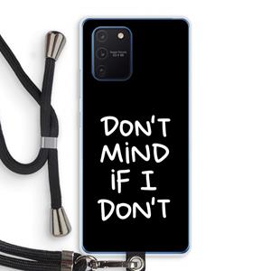 CaseCompany Don't Mind: Samsung Galaxy Note 10 Lite Transparant Hoesje met koord