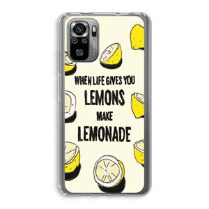 CaseCompany Lemonade: Xiaomi Redmi Note 10S Transparant Hoesje