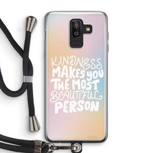CaseCompany The prettiest: Samsung Galaxy J8 (2018) Transparant Hoesje met koord