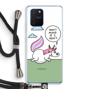 CaseCompany Unicorn: Samsung Galaxy Note 10 Lite Transparant Hoesje met koord