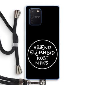 CaseCompany Vriendelijkheid: Samsung Galaxy Note 10 Lite Transparant Hoesje met koord
