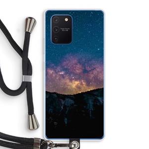CaseCompany Travel to space: Samsung Galaxy Note 10 Lite Transparant Hoesje met koord