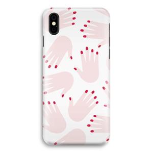 CaseCompany Hands pink: iPhone X Volledig Geprint Hoesje