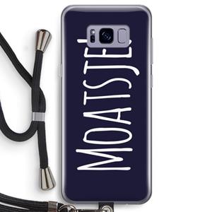 CaseCompany Moatsje!: Samsung Galaxy S8 Transparant Hoesje met koord