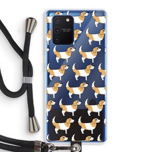 CaseCompany Doggy: Samsung Galaxy Note 10 Lite Transparant Hoesje met koord