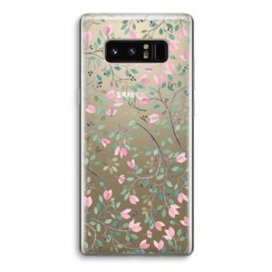 CaseCompany Sierlijke bloemen: Samsung Galaxy Note 8 Transparant Hoesje