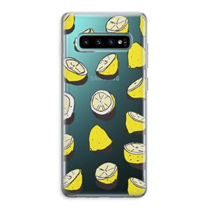 CaseCompany When Life Gives You Lemons...: Samsung Galaxy S10 Plus Transparant Hoesje