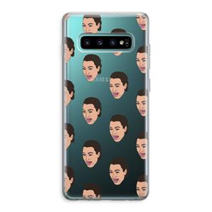 CaseCompany Ugly Cry Call: Samsung Galaxy S10 Plus Transparant Hoesje