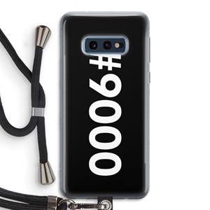 CaseCompany 9000: Samsung Galaxy S10e Transparant Hoesje met koord
