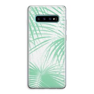CaseCompany Palmbladeren: Samsung Galaxy S10 Plus Transparant Hoesje