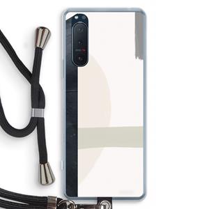 CaseCompany Baca: Sony Xperia 5 II Transparant Hoesje met koord