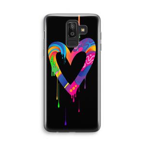 CaseCompany Melts My Heart: Samsung Galaxy J8 (2018) Transparant Hoesje