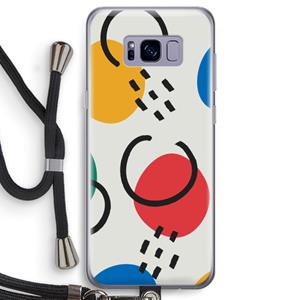 CaseCompany Illustratieve pop 3: Samsung Galaxy S8 Transparant Hoesje met koord