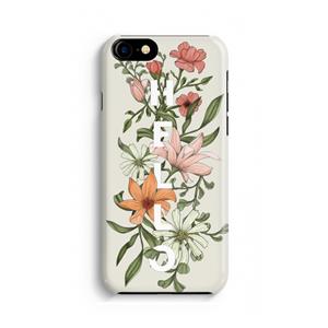 CaseCompany Hello bloemen: Volledig geprint iPhone SE 2020 Hoesje