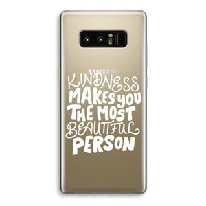 CaseCompany The prettiest: Samsung Galaxy Note 8 Transparant Hoesje