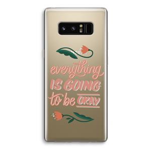CaseCompany Optimistic flower girl: Samsung Galaxy Note 8 Transparant Hoesje