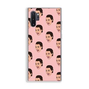 CaseCompany Ugly Cry Call: Samsung Galaxy Note 10 Plus Transparant Hoesje