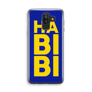 CaseCompany Habibi Blue: Samsung Galaxy J8 (2018) Transparant Hoesje