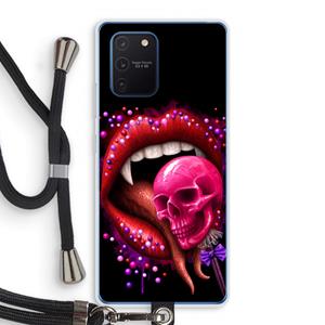 CaseCompany Dodelijk zoet: Samsung Galaxy Note 10 Lite Transparant Hoesje met koord