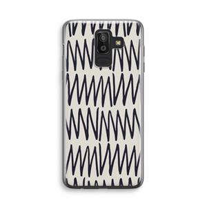 CaseCompany Marrakech Zigzag: Samsung Galaxy J8 (2018) Transparant Hoesje