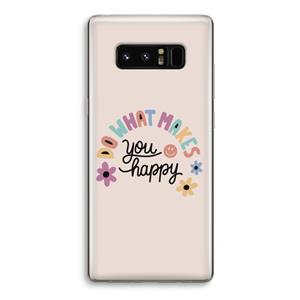 CaseCompany Happy days: Samsung Galaxy Note 8 Transparant Hoesje
