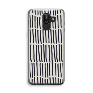 CaseCompany Moroccan stripes: Samsung Galaxy J8 (2018) Transparant Hoesje