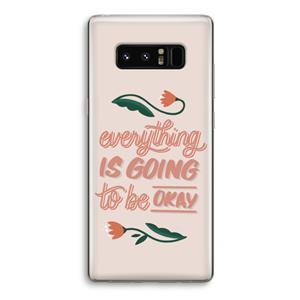 CaseCompany Optimistic flower girl: Samsung Galaxy Note 8 Transparant Hoesje